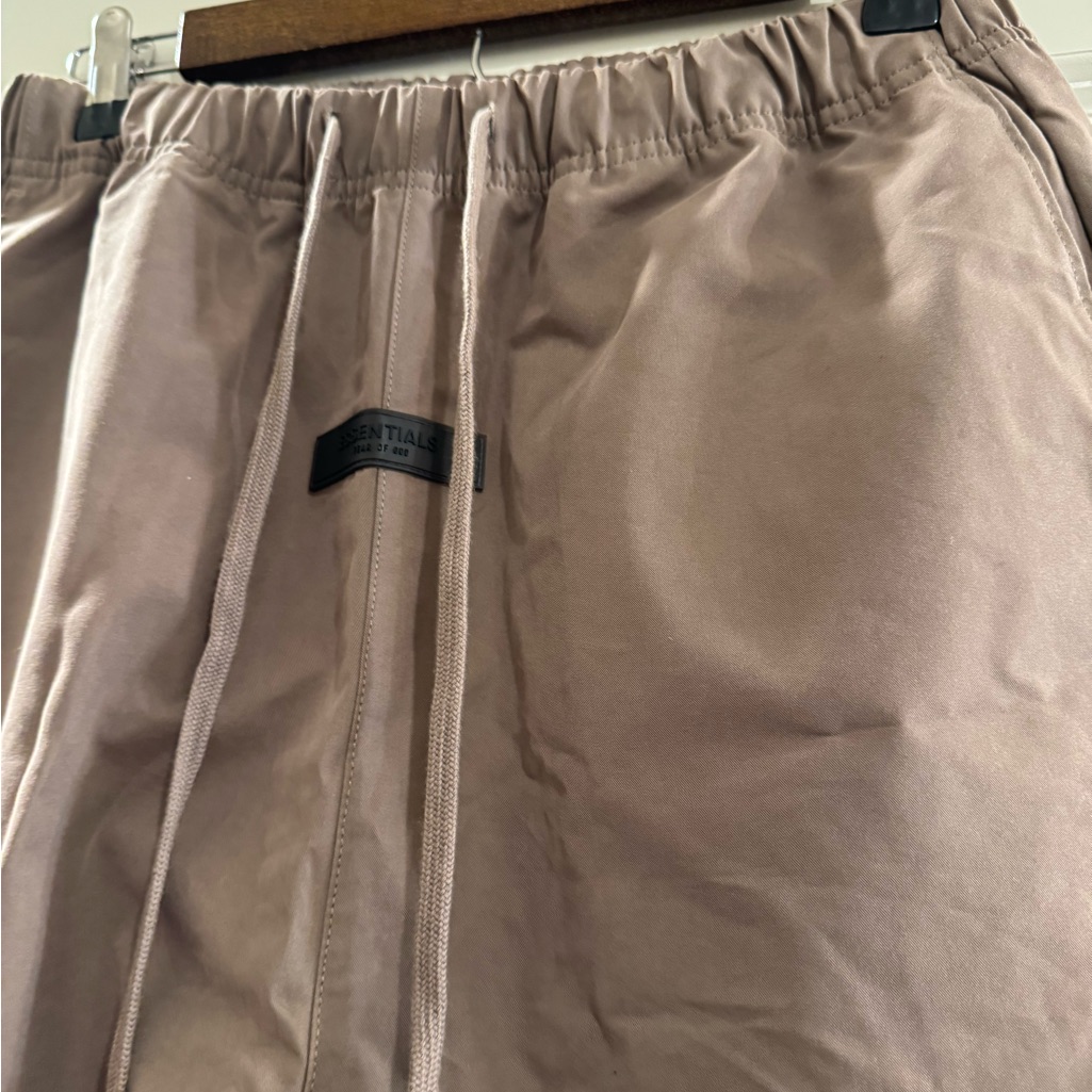 Essentials Beige Drawstring Trousers